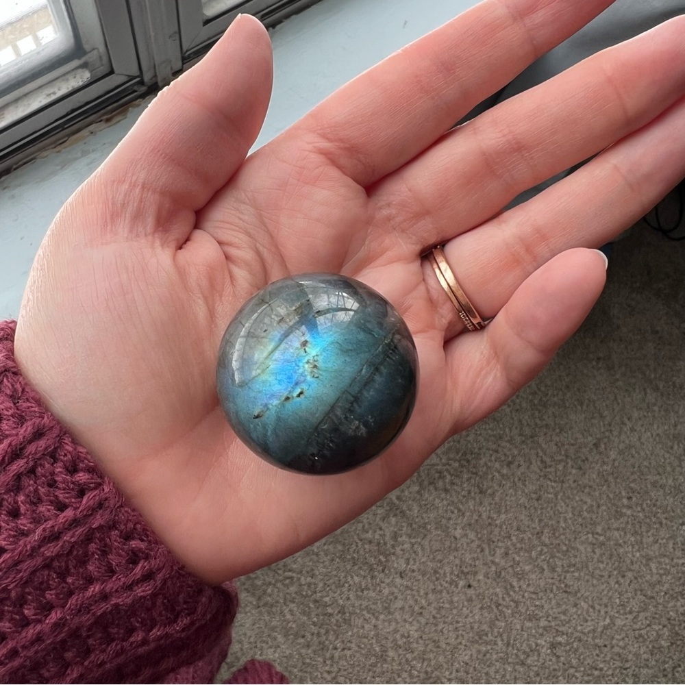 Labradorite Sphere A - Picture 3 of 5